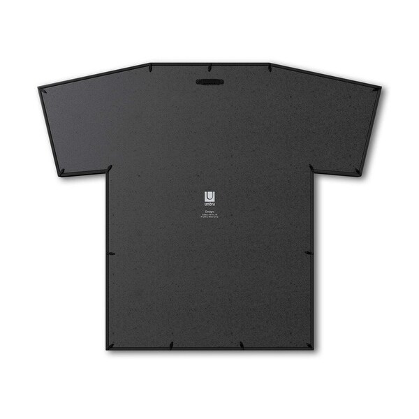 Umbra T-Frame Medium T-Shirt Frame Display (Black), Pack of 2