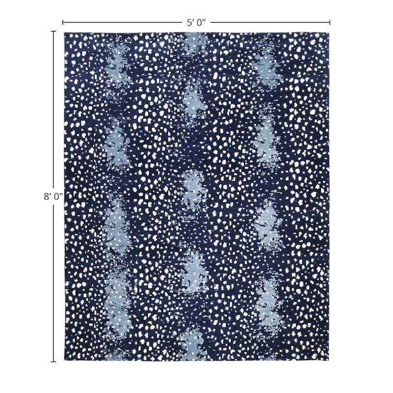Overton Handmade Modern Contemporary Animal Print Area Rug