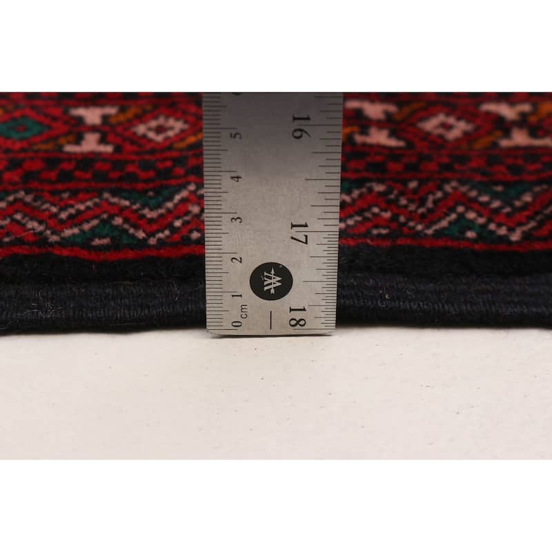 Teimani Cream, Red Rug 3'6" x 5'8" - 3'6 x 5'8