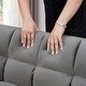 preview thumbnail 6 of 28, 64.96" Velvet Convertible Sofa Bed with Storage Pocket