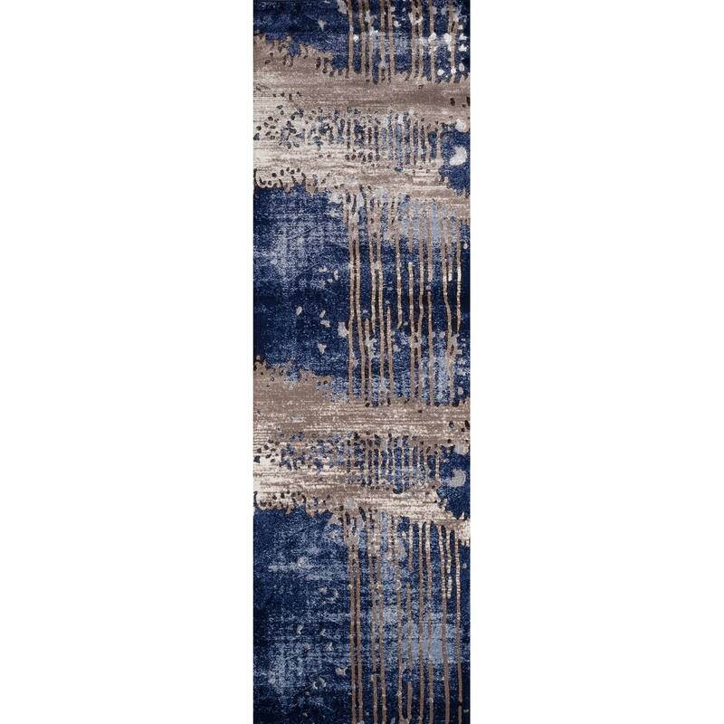 Momeni Monterey Polyester Blend Contemporary Abstract Area Rug