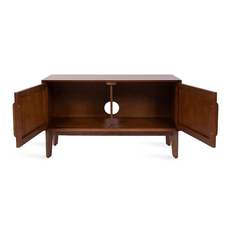 Kate and Laurel McCutcheon Floor Media Cabinet