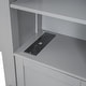 preview thumbnail 92 of 92, Platform Bed with All-in-One Cabinet & Sockets, Wooden Slats Support Bed Frame with 2 Drawers & Trundle-No Box Spring Required