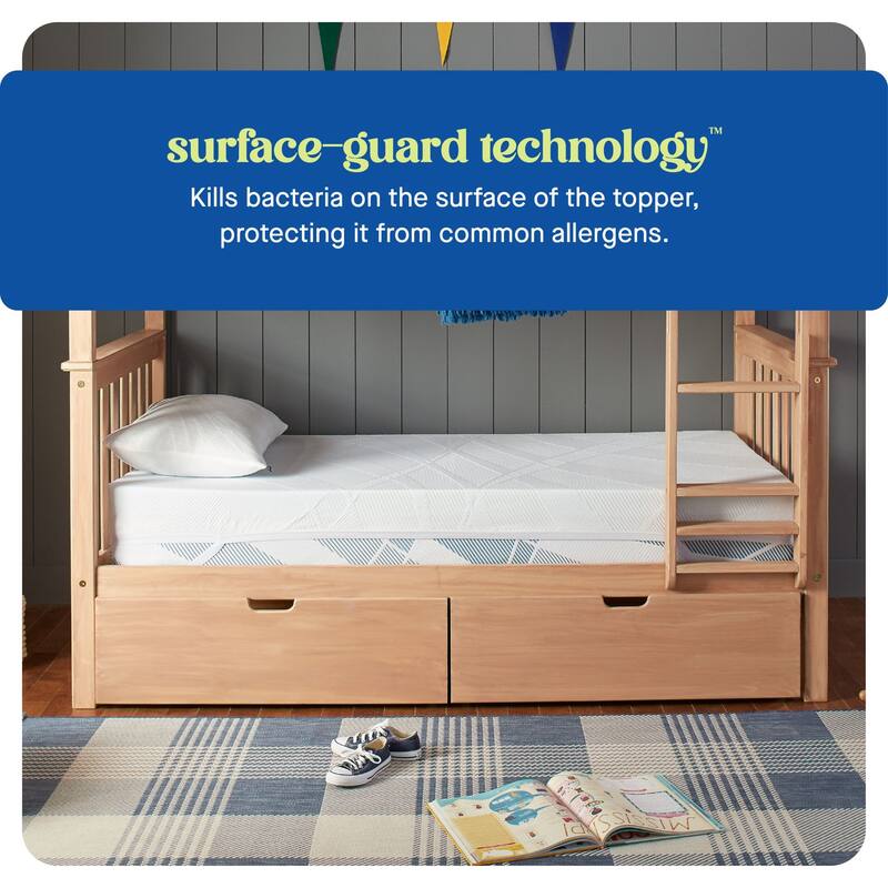 Sealy Dreamlife 2" Gel Memory Foam Mattress Topper with Cooling Cover