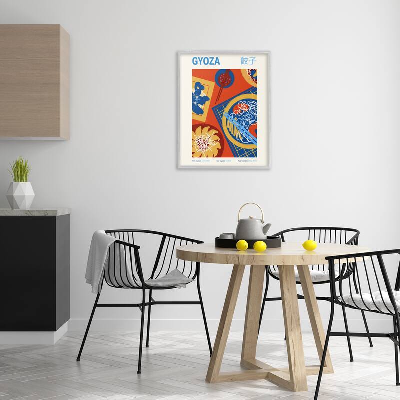 Stupell Japanese Gyoza Meal Framed Giclee Art Design By Victoria Barnes
