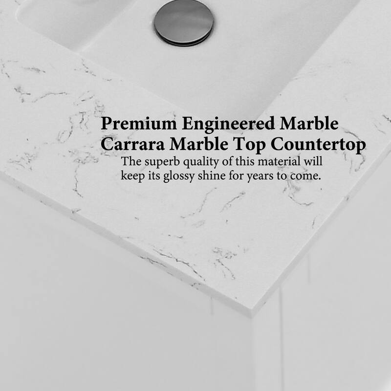 PROOX 42inch Freestanding Bathroom Vanity w Engineered Counter Top Cearmic Sink