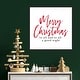 preview thumbnail 5 of 7, Merry Christmas to All Script by Amanti Art Portfolio Framed Canvas Wall Art