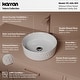 preview thumbnail 4 of 11, Karran Valera 14" Vitreous China Vessel Bathroom Sink in White