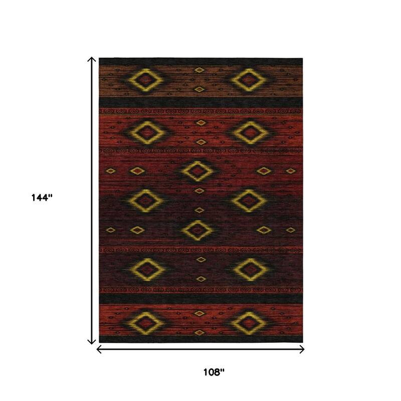HomeRoots Tribal Transitional Rectangle Outdoor Rug
