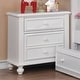 preview thumbnail 2 of 9, Dole Traditional Solid Wood 3-Drawer Youth Nightstand but Furniture of America White