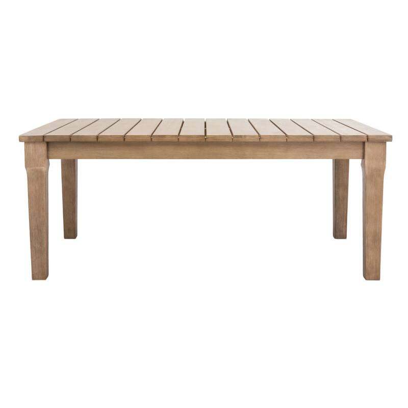 SAFAVIEH Couture Kathern Wood Patio Coffee Table. - 47.4" x 26.4" x 18.5" - 47"W x 26"D x 19"H