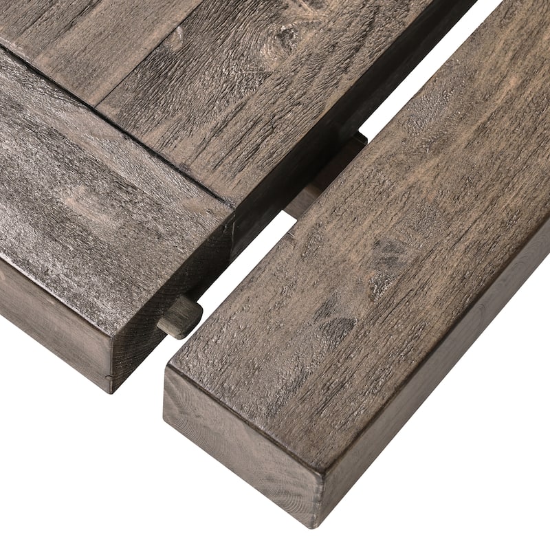 Kasey Reclaimed Pine Extension 84"-114" Dining Table by Kosas Home