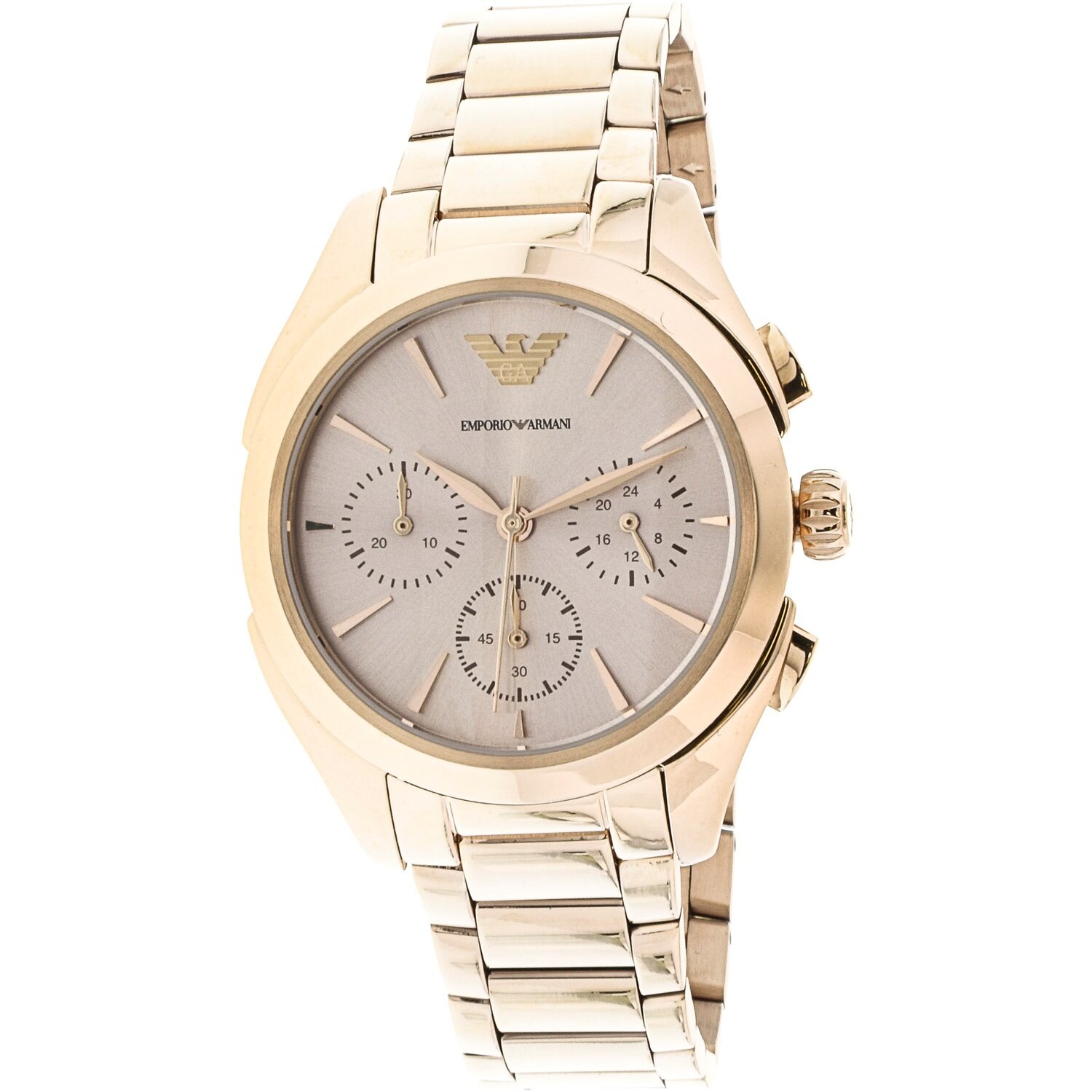 emporio armani watches womens rose gold