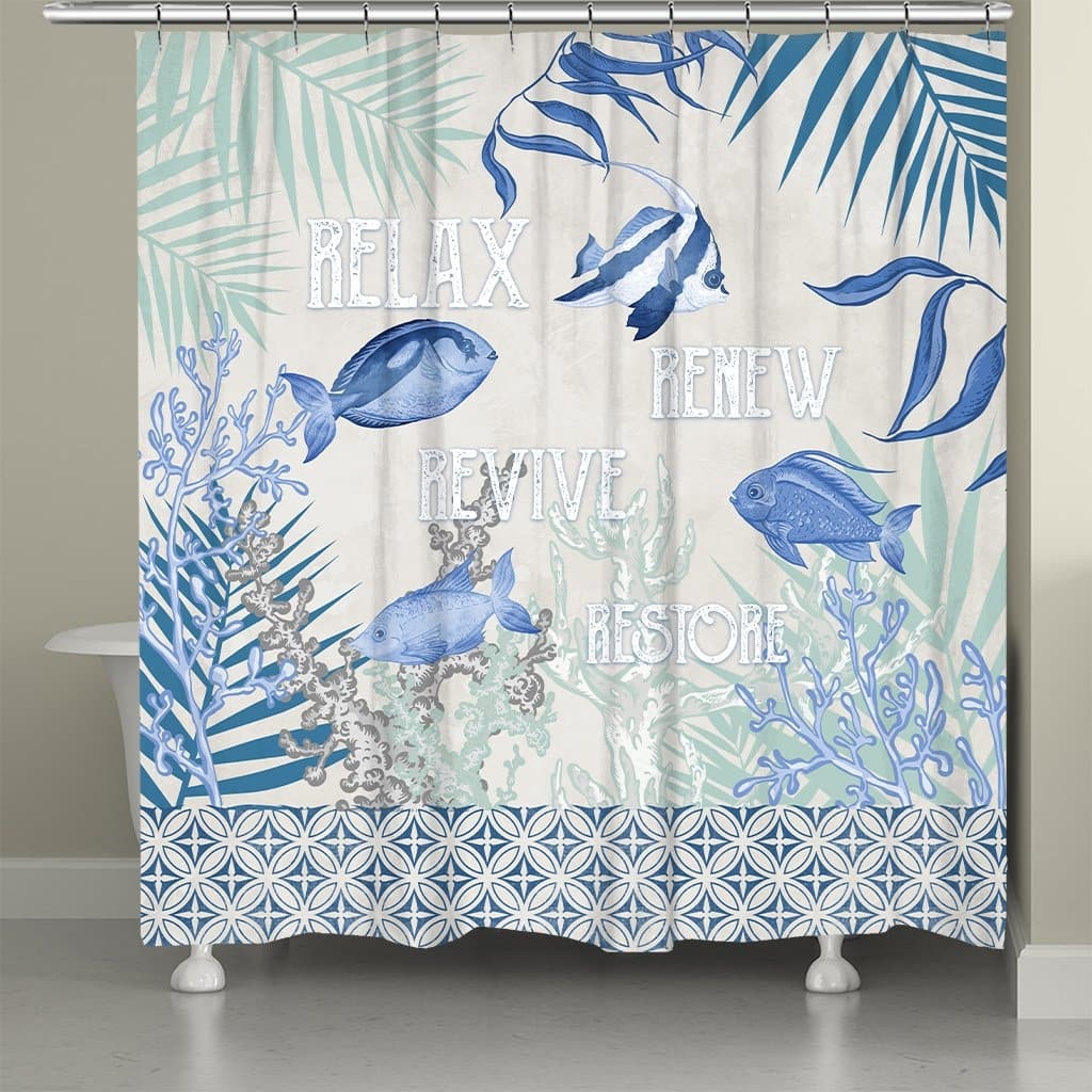 Coastal Spa Shower Curtain