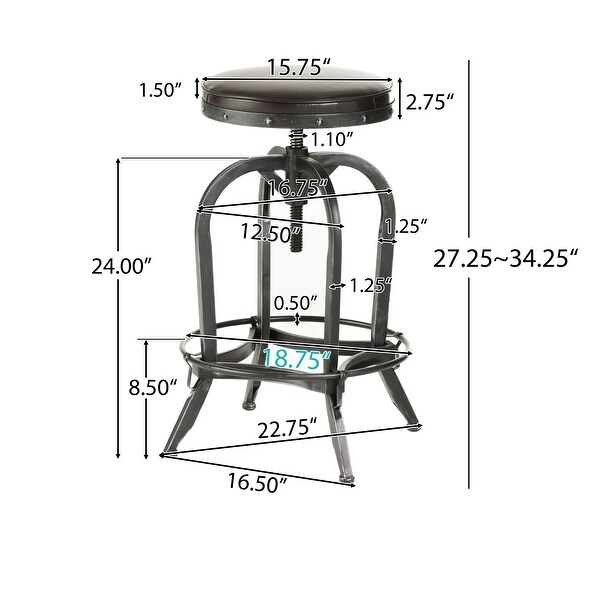 Goethe swivel hotsell bar stool