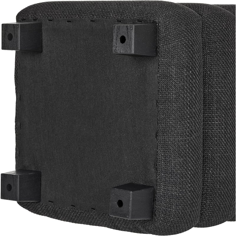 Modern Cube Ottoman with Tray Top and Hidden Storage Linen Seat