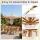 preview thumbnail 10 of 28, Costway 9 FT Patio Umbrella with Adjustable Height Rope Pulley Lift