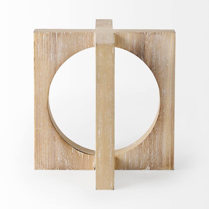 Cambie Small Light Brown Wood Decorative Object