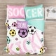 preview thumbnail 23 of 22, Lush Decor Girls Soccer Kick Quilt Set
