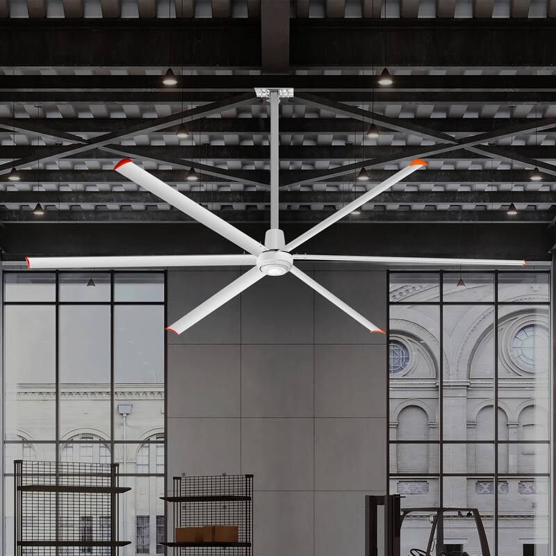 72"/84"/96"/120"/140" HVLS Industrial Ceiling Fan with 6/8 Aluminum Blades without Light