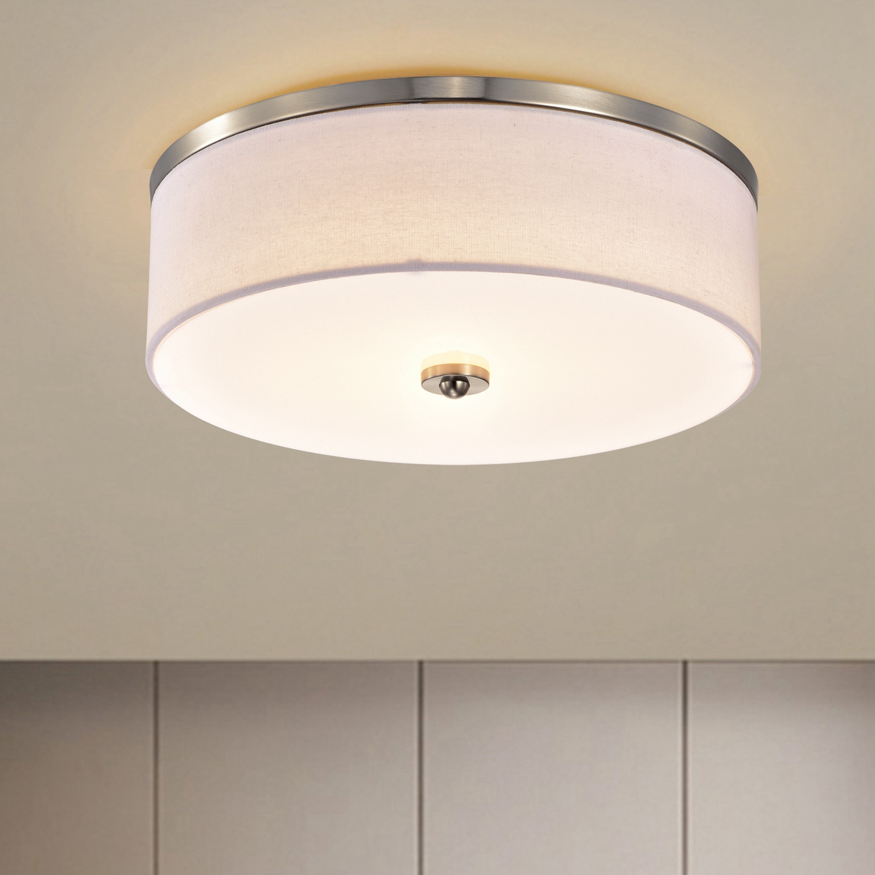 Dimmable 23W Selectable LED Flush Mount Ceiling Light - 15 in.