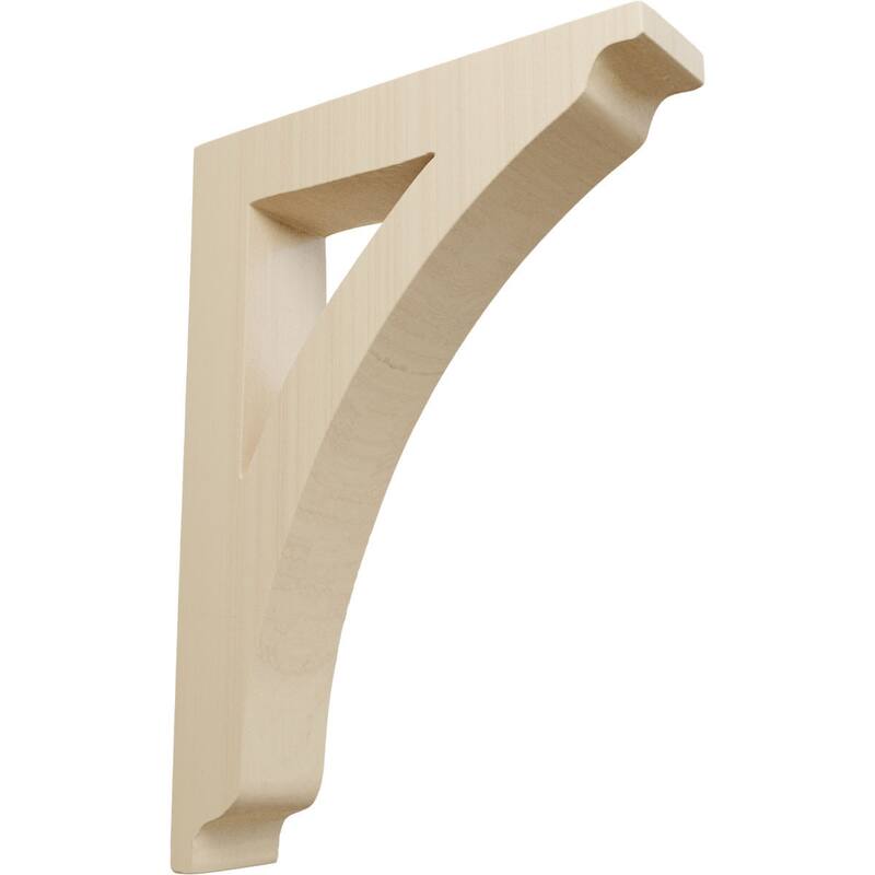 Thorton Wood Bracket - 1 3/4"W x 7 1/2"D x 10 1/2"H - Medium - Rubberwood