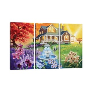 iCanvas "The Studio" by D. "Rusty" Rust 3-Piece Canvas Wall Art Set ...