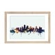 preview thumbnail 7 of 18, iCanvas "Kansas City, Missouri, USA On Blue" by Michael Tompsett Natural - 16x24x1