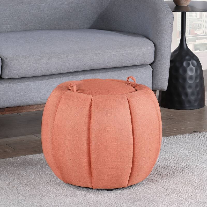 Storage Ottoman with Reversible Tray Lid - Decorative Accent Furniture with Hidden Storage and Multi-Use Serving Tray Top