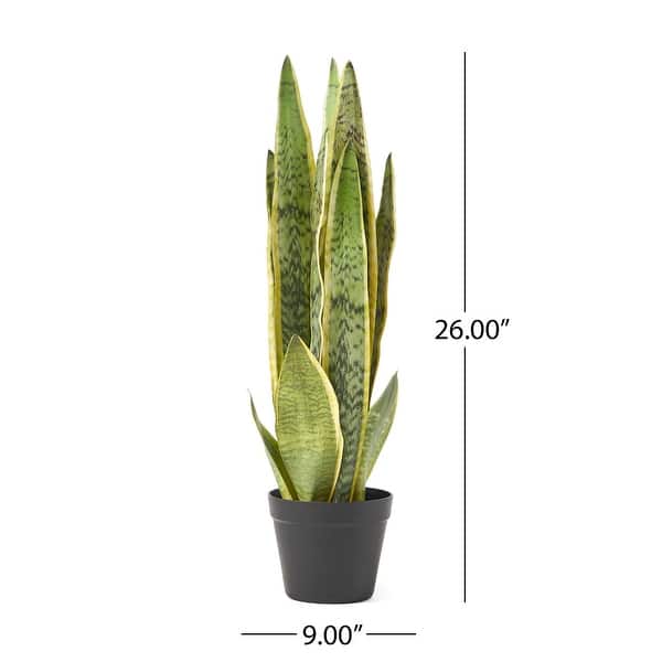 Morrow Artificial Tabletop Snake Plant by Christopher Knight Home ...
