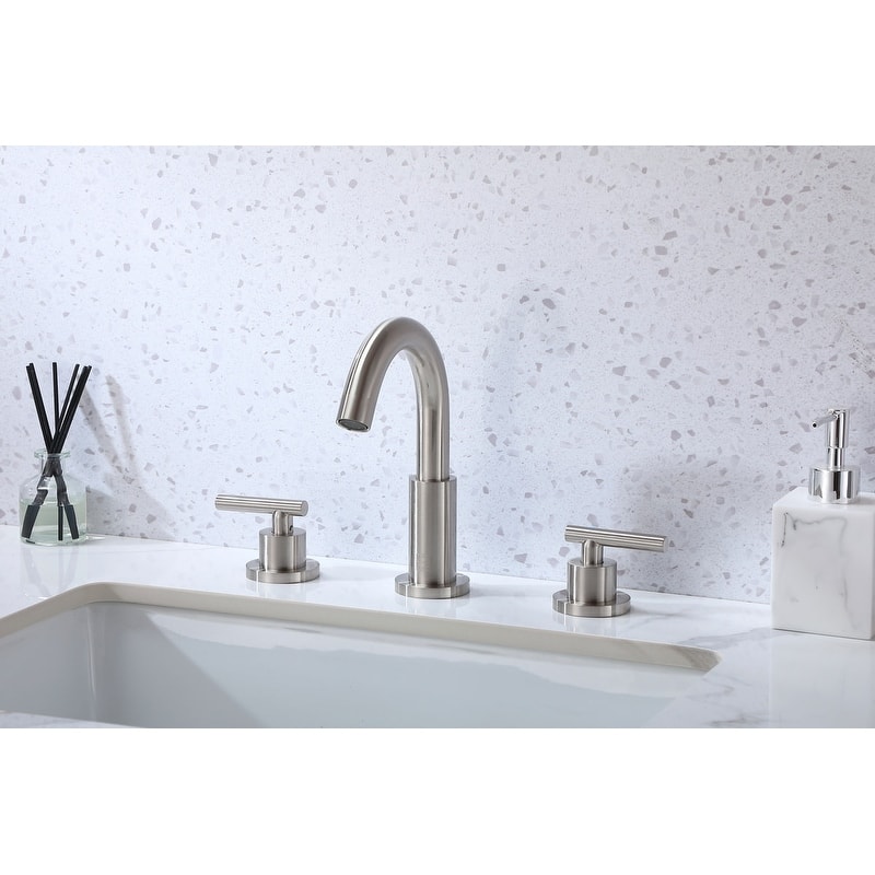 Elegant Lighting FAV-1009 Leah 1.5 GPM Widespread Bathroom Faucet