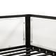 preview thumbnail 10 of 12, Furniture of America Jackson Modern Black Metal Twin over Full Bunk bed with Reversible Ladder