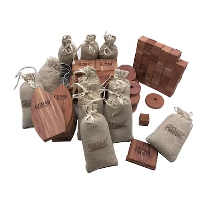 Aromatic Cedar Closet Accessories Combo 97 Pieces