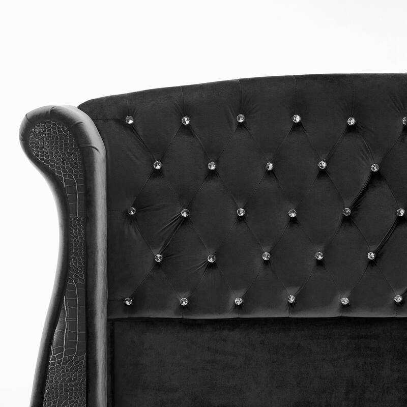 Christopher Knight Home-Eldora Upholstered Bed with Wingback