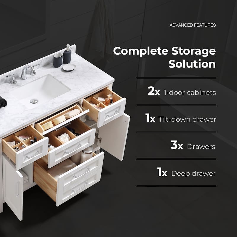 OVE Decors Tahoe 48 White Vanity
