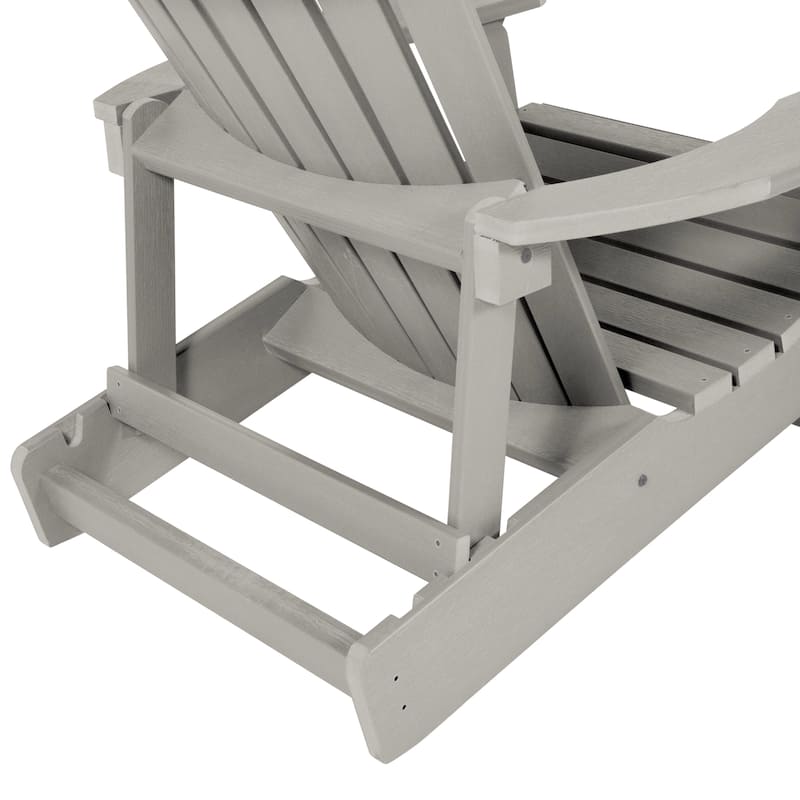 HIGHWOOD King-Size Folding and Reclining Adirondack Chair