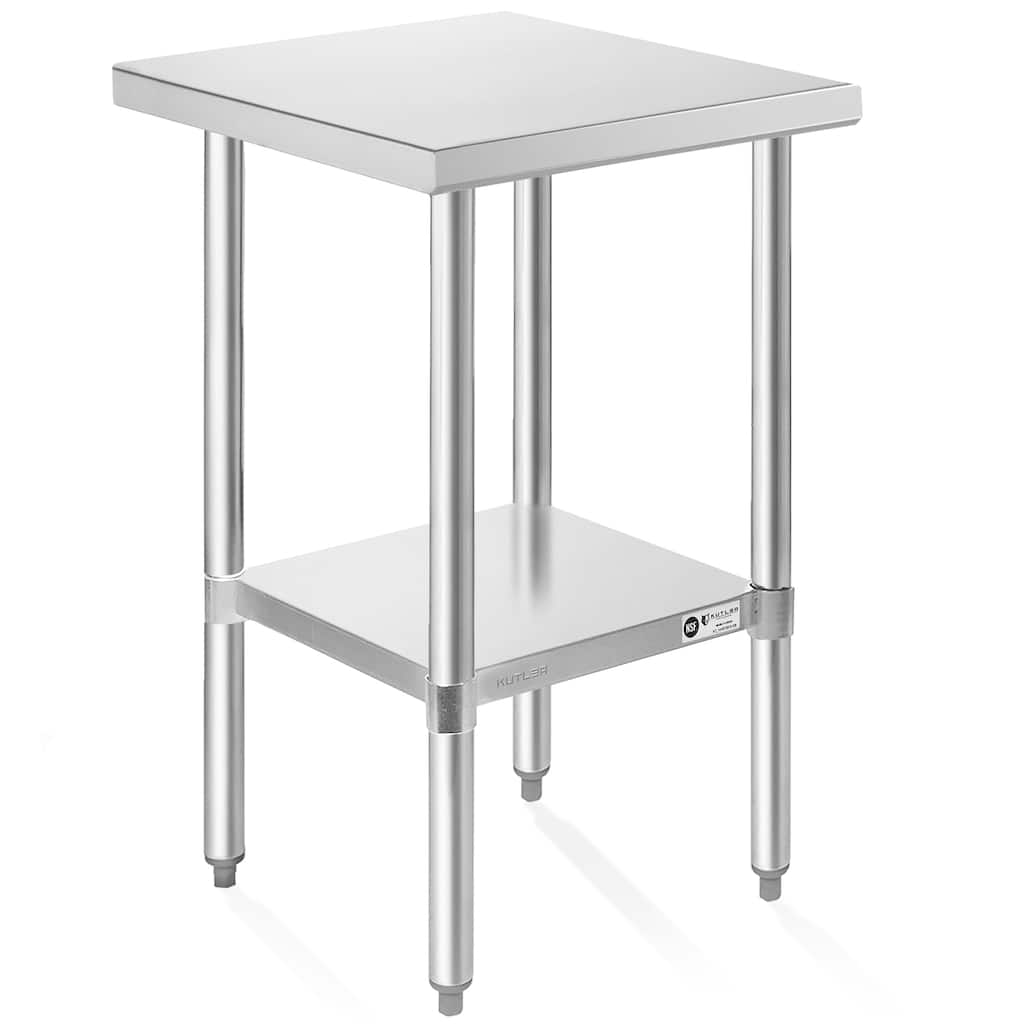 24 x 18in NSF Commercial Stainless Steel Table for Kitchen Prep Work - 24" x 18"