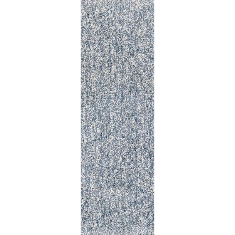 Domani Euphoria Cozy Heather Shag Rug - 2'3" x 7'6" Runner - Sky Blue