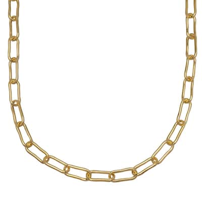 Victoria Townsend Gold Plated Paperclip Link Necklace