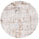 SAFAVIEH Shivan Silke Modern Abstract Rug - 6'7" x 6'7" Round - Grey/Gold