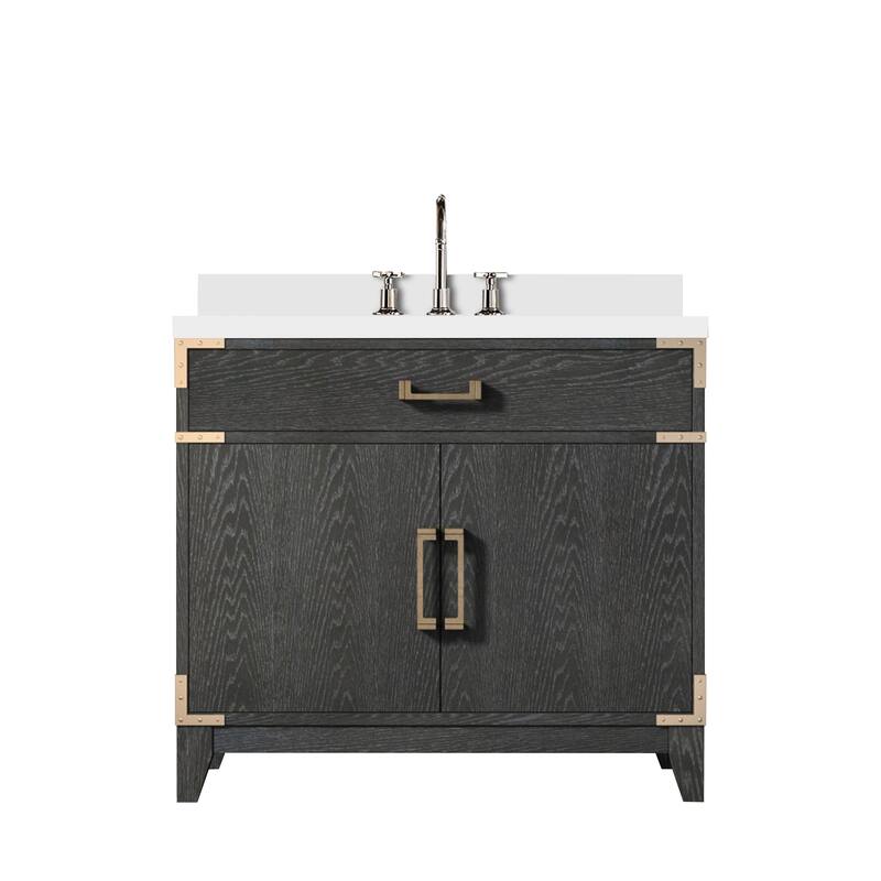 Laurel Bath Vanity Cultured Marble Top, Sink and Faucet