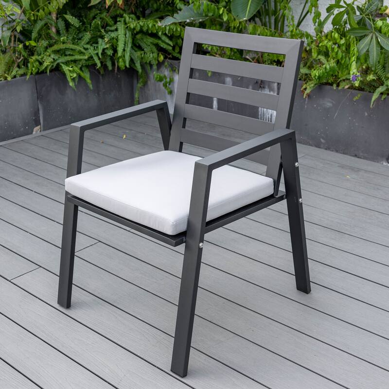 Chelsea 7-Piece Aluminum Outdoor Dining Set 78 in. Rectangular Table and 6 Dining Armchair w/ Cushions - N/A