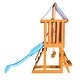 preview thumbnail 16 of 21, Versatile Playset with Slide Swings and Climbing Wall