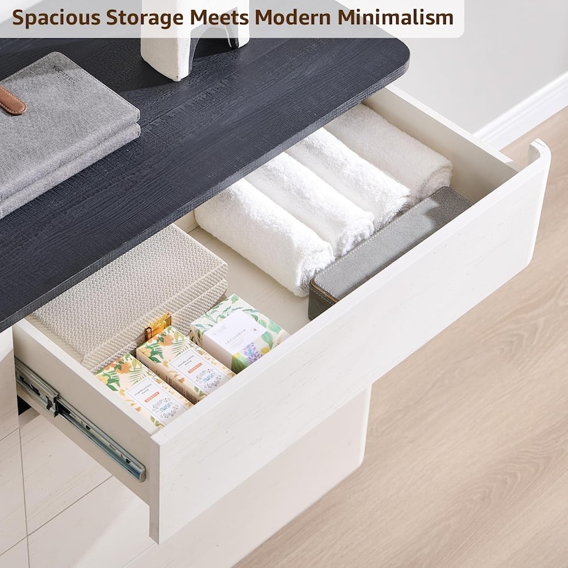 Modern 8 Drawer Dresser for Bedroom, Handle-less Wooden Dressers