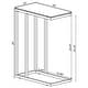preview thumbnail 3 of 1, Stella Glass Top C-Shaped Sofa Side Table Chrome