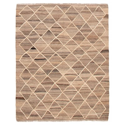 Sivas Taupe Kilim 4'11" x 6'4" - 4'11 x 6'4