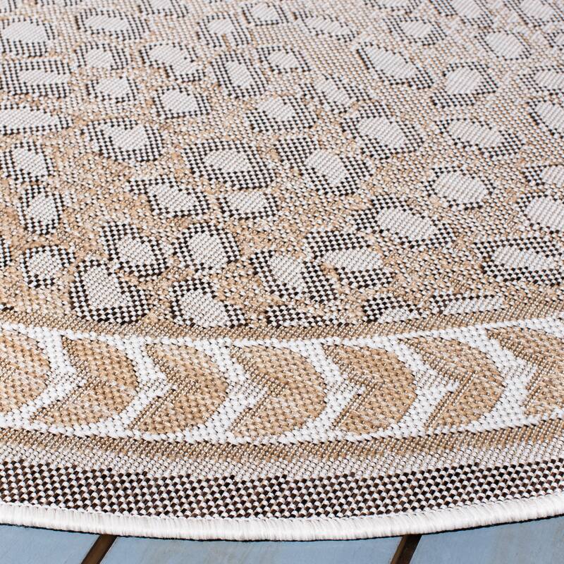 SAFAVIEH Courtyard Sanyi Indoor/ Outdoor Waterproof Patio Backyard Rug