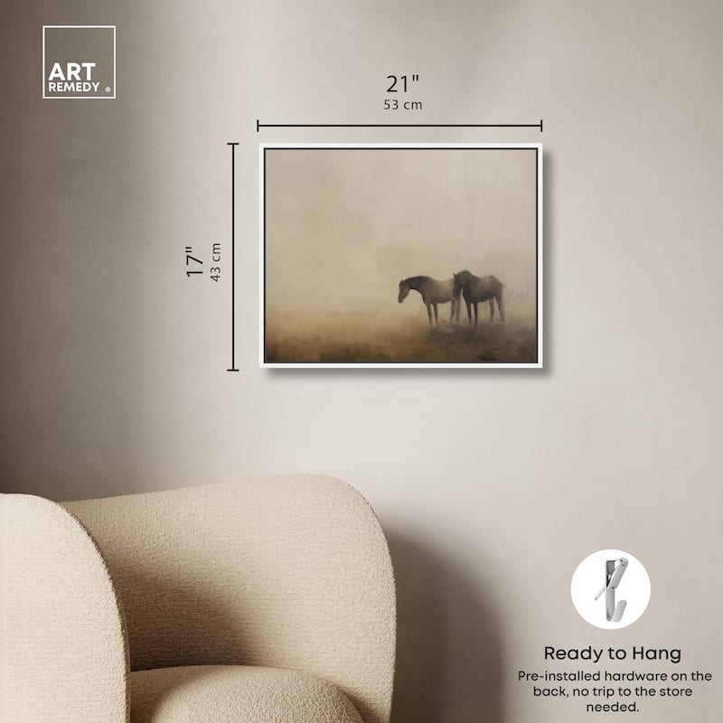 Equine Duo Canvas by Art Remedy