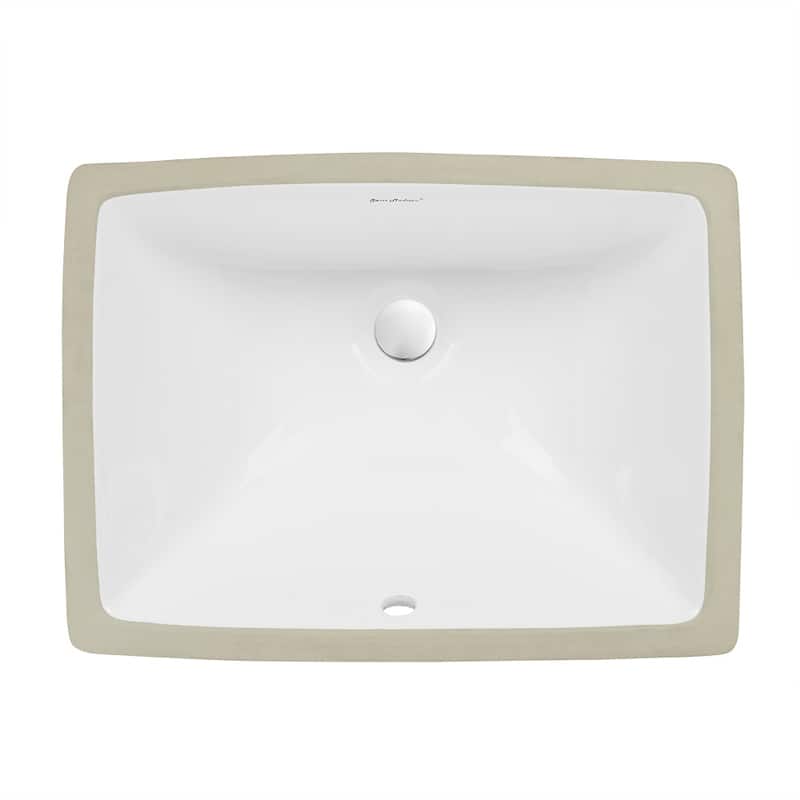 Nantes 18.5 Rectangular Under-Mount Bathroom Sink - 18.5" x 14" 8"