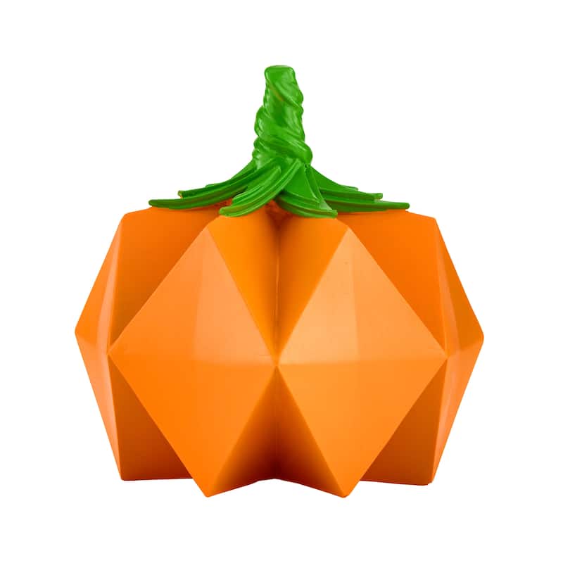 National Tree Company 6" Orange Halloween Origami Pumpkin Tabletop Decoration - 6 in